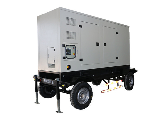 100KVA 3 Phase Trailer Mounted Generator Mobile Rental Generator With Cable