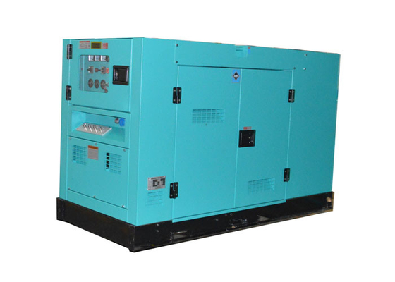 ชุดเครื่องกำเนิดไฟฟ้าเครื่องยนต์ดีเซลสีฟ้าชุดเครื่องกำเนิดไฟฟ้าดีเซลระบายความร้อนด้วยของเหลวเงียบ