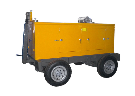 เครื่องปั่นไฟชนิดเงียบรถพ่วง 64kw 80kva Cummins ดีเซลเคลื่อนย้ายได้พร้อมล้อเลื่อน