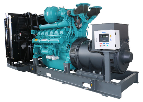 ประเภทถัง Perkins เครื่องผลิตไฟฟ้าดีเซล ชุด / Genset 1200kw 1500kva น้ําเย็น
