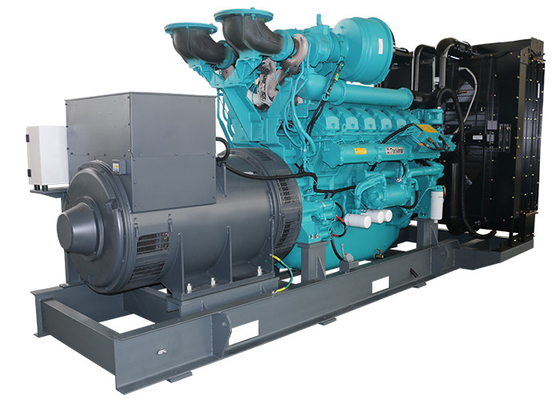 ประเภทถัง Perkins เครื่องผลิตไฟฟ้าดีเซล ชุด / Genset 1200kw 1500kva น้ําเย็น