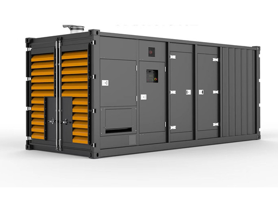 ประเภทคอนเทนเนอร์ 1000kva 800kw เครื่องกำเนิดไฟฟ้าดีเซล Perkins สำหรับโครงการ