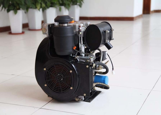 ระบายความร้อนด้วยอากาศ 20HP 14KW 292F genset ดีเซลสองกระบอกขายฟิลิปปินส์